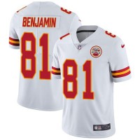 Nike Kansas City Chiefs #81 Kelvin Benjamin White Men's Stitched NFL Vapor Untouchable Limited Jersey