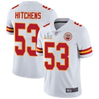Nike Kansas City Chiefs #53 Anthony Hitchens White Men's Super Bowl LV Bound Stitched NFL Vapor Untouchable Limited Jersey