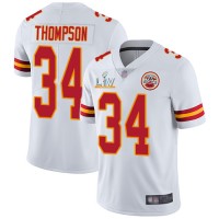 Nike Kansas City Chiefs #34 Darwin Thompson White Men's Super Bowl LV Bound Stitched NFL Vapor Untouchable Limited Jersey
