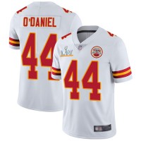 Nike Kansas City Chiefs #44 Dorian O'Daniel White Men's Super Bowl LV Bound Stitched NFL Vapor Untouchable Limited Jersey