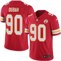 Nike Kansas City Chiefs #90 Emmanuel Ogbah Red Team Color Men's Stitched NFL Vapor Untouchable Limited Jersey