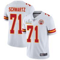 Nike Kansas City Chiefs #71 Mitchell Schwartz White Men's Super Bowl LV Bound Stitched NFL Vapor Untouchable Limited Jersey