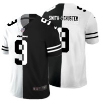 Kansas City Kansas City Chiefs #9 JuJu Smith-Schuster Men's Black V White Peace Split Nike Vapor Untouchable Limited NFL Jersey