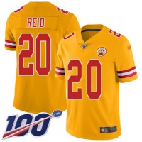 Nike Kansas City Chiefs #20 Justin Reid Gold Men's Stitched NFL Limited Inverted Legend 100th Season Jersey