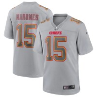 Kansas City Kansas City Chiefs #15 Patrick Mahomes Nike Men's Gray Atmosphere Fashion Game Jersey