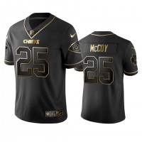 Nike Kansas City Chiefs #25 Lesean Mccoy Black Golden Limited Edition Stitched NFL Jersey