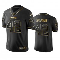 Nike Kansas City Chiefs #42 Anthony Sherman Black Golden Limited Edition Stitched NFL Jersey