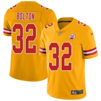 Nike Kansas City Chiefs #32 Nick Bolton Gold Men's Stitched NFL Limited Inverted Legend Jersey