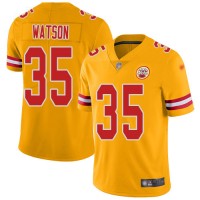 Nike Kansas City Chiefs #35 Jaylen Watson Gold Men's Stitched NFL Limited Inverted Legend Jersey