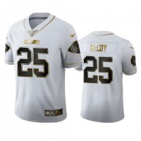 Kansas City Kansas City Chiefs #25 Lesean Mccoy Men's Nike White Golden Edition Vapor Limited NFL 100 Jersey