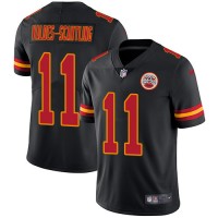 Nike Kansas City Chiefs #11 Marquez Valdes-Scantling Black Men's Stitched NFL Limited Rush Jersey