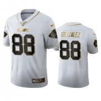Kansas City Kansas City Chiefs #88 Tony Gonzalez Men's Nike White Golden Edition Vapor Limited NFL 100 Jersey