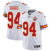 Nike Kansas City Chiefs #94 Terrell Suggs White Men's Stitched NFL Vapor Untouchable Limited Jersey