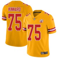 Nike Kansas City Chiefs #75 Darian Kinnard Gold Men's Stitched NFL Limited Inverted Legend Jersey