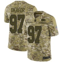 Nike Kansas City Chiefs #97 Alex Okafor Camo Men's Stitched NFL Limited 2018 Salute To Service Jersey
