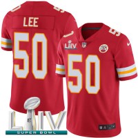 Nike Kansas City Chiefs #50 Darron Lee Red Super Bowl LIV 2020 Team Color Men's Stitched NFL Vapor Untouchable Limited Jersey