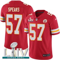 Nike Kansas City Chiefs #57 Breeland Speaks Red Super Bowl LIV 2020 Team Color Men's Stitched NFL Vapor Untouchable Limited Jersey