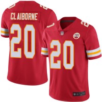 Nike Kansas City Chiefs #20 Morris Claiborne Red Team Color Men's Stitched NFL Vapor Untouchable Limited Jersey