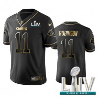 Nike Kansas City Chiefs #11 Demarcus Robinson Black Golden Super Bowl LIV 2020 Limited Edition Stitched NFL Jersey