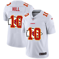 Kansas City Kansas City Chiefs #10 Tyreek Hill White Men's Nike Team Logo Dual Overlap Limited NFL Jersey