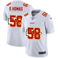 Kansas City Kansas City Chiefs #58 Derrick Thomas White Men's Nike Team Logo Dual Overlap Limited NFL Jersey