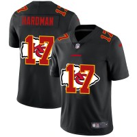 Kansas City Kansas City Chiefs #17 Mecole Hardman Men's Nike Team Logo Dual Overlap Limited NFL Jersey Black