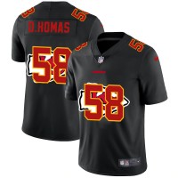 Kansas City Kansas City Chiefs #58 Derrick Thomas Men's Nike Team Logo Dual Overlap Limited NFL Jersey Black