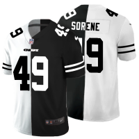 Kansas City Kansas City Chiefs #49 Daniel Sorensen Men's Black V White Peace Split Nike Vapor Untouchable Limited NFL Jersey