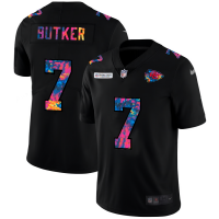 Kansas City Kansas City Chiefs #7 Harrison Butker Men's Nike Multi-Color Black 2020 NFL Crucial Catch Vapor Untouchable Limited Jersey