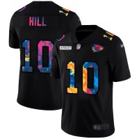Kansas City Kansas City Chiefs #10 Tyreek Hill Men's Nike Multi-Color Black 2020 NFL Crucial Catch Vapor Untouchable Limited Jersey