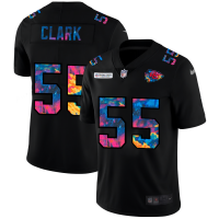 Kansas City Kansas City Chiefs #55 Frank Clark Men's Nike Multi-Color Black 2020 NFL Crucial Catch Vapor Untouchable Limited Jersey