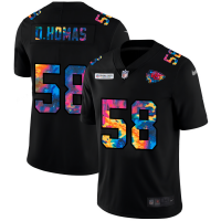 Kansas City Kansas City Chiefs #58 Derrick Thomas Men's Nike Multi-Color Black 2020 NFL Crucial Catch Vapor Untouchable Limited Jersey