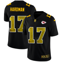 Kansas City Kansas City Chiefs #17 Mecole Hardman Men's Black Nike Golden Sequin Vapor Limited NFL Jersey