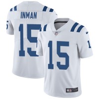 Nike Indianapolis Colts #15 Dontrelle Inman White Men's Stitched NFL Vapor Untouchable Limited Jersey