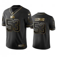Indianapolis Colts #53 Darius Leonard Men's Stitched NFL Vapor Untouchable Limited Black Golden Jersey