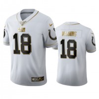 Indianapolis Indianapolis Colts #18 Peyton Manning Men's Nike White Golden Edition Vapor Limited NFL 100 Jersey