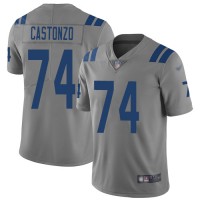 Nike Indianapolis Colts #74 Anthony Castonzo Gray Men's Stitched NFL Limited Inverted Legend Jersey
