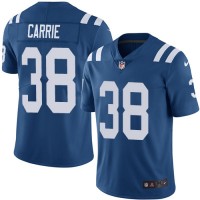Nike Indianapolis Colts #38 T.J. Carrie Royal Blue Team Color Men's Stitched NFL Vapor Untouchable Limited Jersey