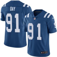 Nike Indianapolis Colts #91 Sheldon Day Royal Blue Team Color Men's Stitched NFL Vapor Untouchable Limited Jersey