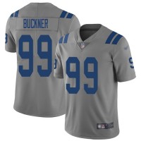 Nike Indianapolis Colts #99 DeForest Buckner Gray Men's Stitched NFL Limited Inverted Legend Jersey