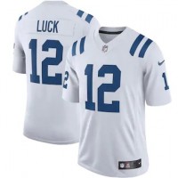 Indianapolis Indianapolis Colts #12 Andrew Luck Men's Nike White Vapor Limited Team Jersey