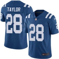 Nike Indianapolis Colts #28 Jonathan Taylor Royal Blue Team Color Men's Stitched NFL Vapor Untouchable Limited Jersey