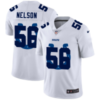 Indianapolis Indianapolis Colts #56 Quenton Nelson White Men's Nike Team Logo Dual Overlap Limited NFL Jersey