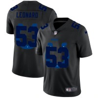 Indianapolis Indianapolis Colts #53 Darius Leonard Men's Nike Team Logo Dual Overlap Limited NFL Jersey Black