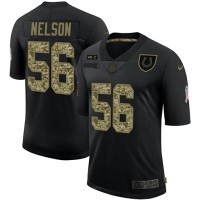 Indianapolis Indianapolis Colts #56 Quenton Nelson Men's Nike 2020 Salute To Service Camo Limited NFL Jersey Black