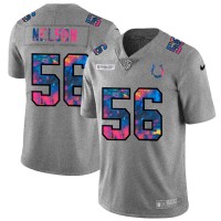 Indianapolis Indianapolis Colts #56 Quenton Nelson Men's Nike Multi-Color 2020 NFL Crucial Catch NFL Jersey Greyheather
