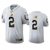 Indianapolis Indianapolis Colts #2 Matt Ryan Men's Nike White Golden Edition Vapor Limited NFL 100 Jersey