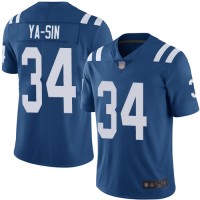 Nike Indianapolis Colts #34 Rock Ya-Sin Royal Blue Team Color Men's Stitched NFL Vapor Untouchable Limited Jersey