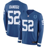 Nike Indianapolis Colts #52 Ben Banogu Royal Blue Team Color Men's Stitched NFL Limited Therma Long Sleeve Jersey