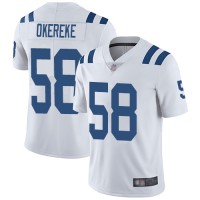 Nike Indianapolis Colts #58 Bobby Okereke White Men's Stitched NFL Vapor Untouchable Limited Jersey
